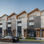 Exterior of the 6 units of Beau Townhomes
